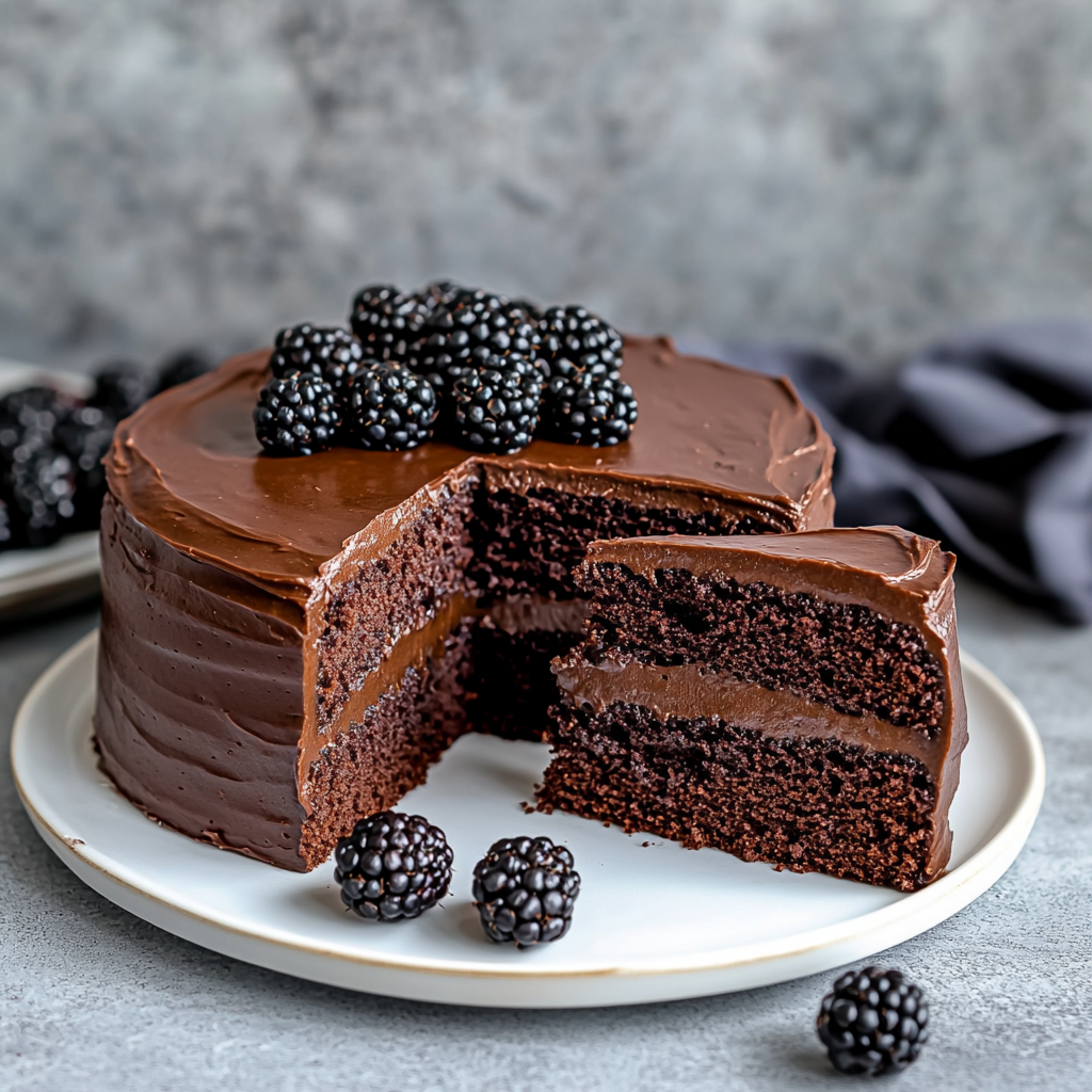 mohamedag Chocolate cake with chocolate frosting and blackberr e6e913e3 8f95 4f8c 9b7b 88964468f060